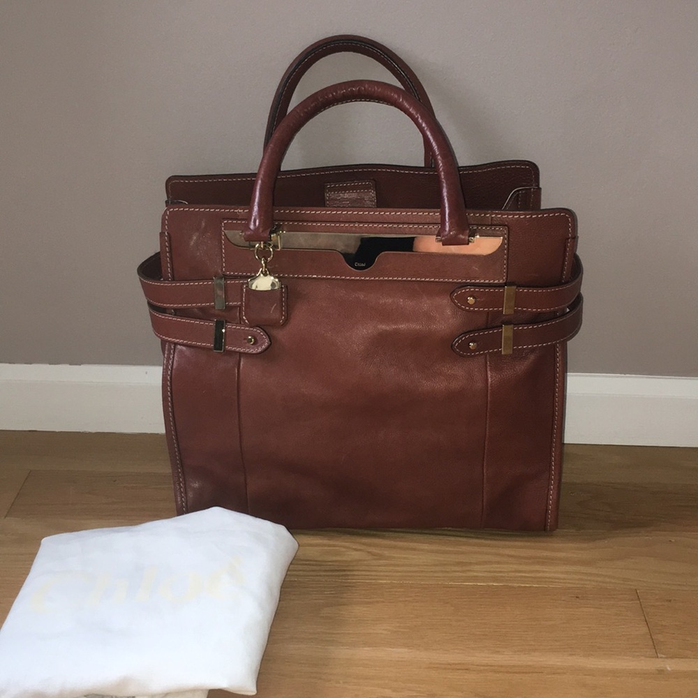 Chloe Tote with Gold Hardware